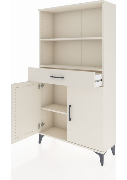 Arges Dolap 3 Raflı Tek Çekmeceli 2 Kapaklı 88X30X163 Aytaşı-Aytaşı fırsatları