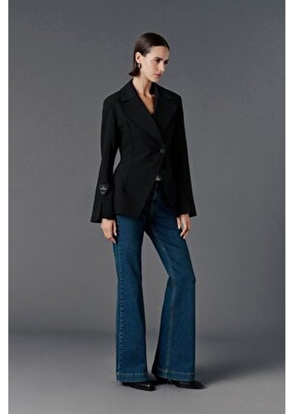 Kruvaze Vücuda Oturan Blazer - Premium Collection fırsatları