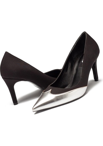 Kadın Parlak Yılan Desenli Topuklu Ayakkabı 3010 modelleri