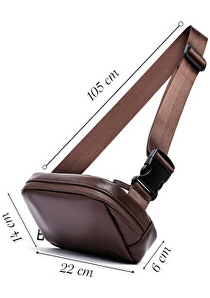 Erkek Kahverengi Bel Çantası 25SBD300818 fiyatları