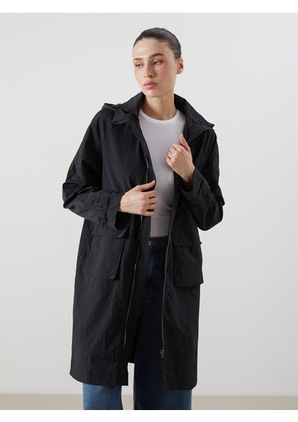 Yeni Sezon Kapüşonlu Kadın Yağmurluk