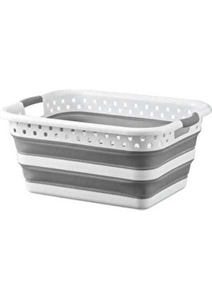 Katlanabilir Silikon Çamaşır Sepeti 40 lt Büyük Boy Portatif Plastik Malzeme ile fiyatları