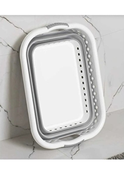Katlanabilir Silikon Çamaşır Sepeti 40 lt Büyük Boy Portatif Plastik Malzeme ile modelleri