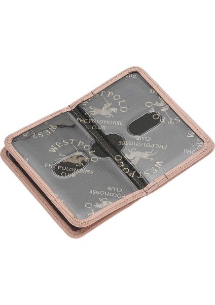 Hakiki Deri Bol Kart Bölmeli Unisex Kartlık - Pudra fırsatları