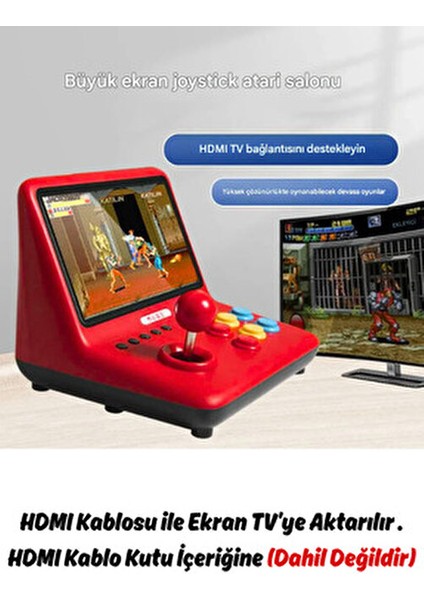 9 Inch 20.000 Adet Oyun Retro Oyun Konsolu Çift Kişilik Tv'ye Görüntü Bağlama El Atarisi Gamepad fırsatları