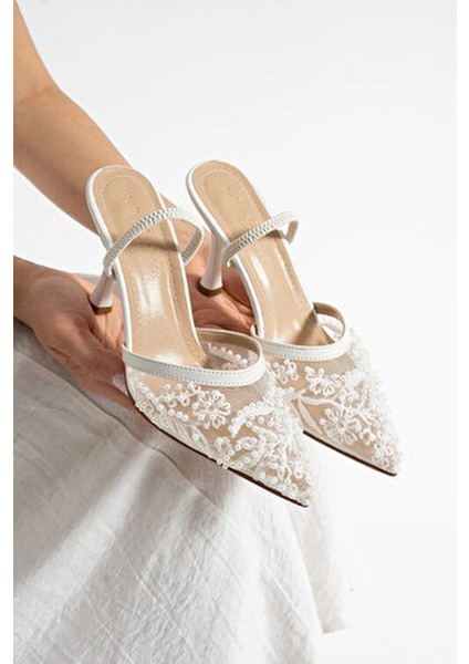 Mira Nakışlı Detayı Kadın Ayakkabı (9cm)