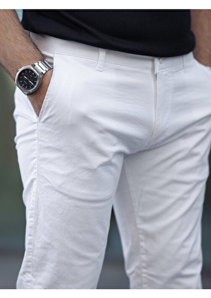 Slim Fit Chino Keten Pantolon modelleri