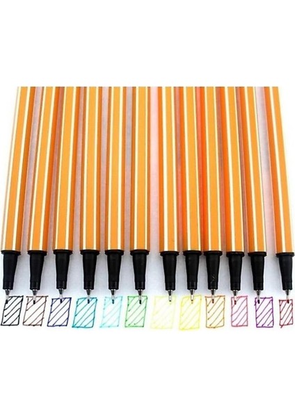 Ah Fineliner 2031C-12 Turuncu 12'li Paket