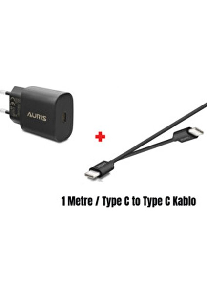 25 Watt Type-C To Type-C Pd Şarj Aleti Seti Başlık USB C Başlık + 1 Mt. Type C Kablolu modelleri