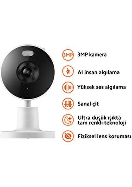 Akıllı Kamera C100 (Xiaomi Türkiye Garantil)