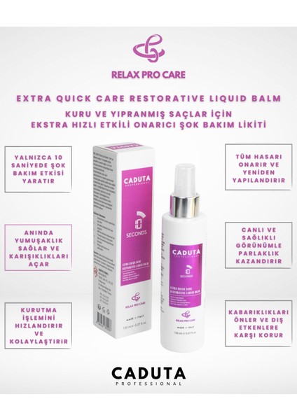 Hasarlı ve Kuru Saçlar Için 10 Saniyede Etkili Şok Bakım Likiti 150ML fiyatları