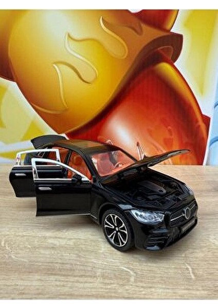 Mercedes C200 Model Araba Siyah Mercedes Diecast Oyuncak Araba Kapı Bagaj Açılır Sesli Iışıklı