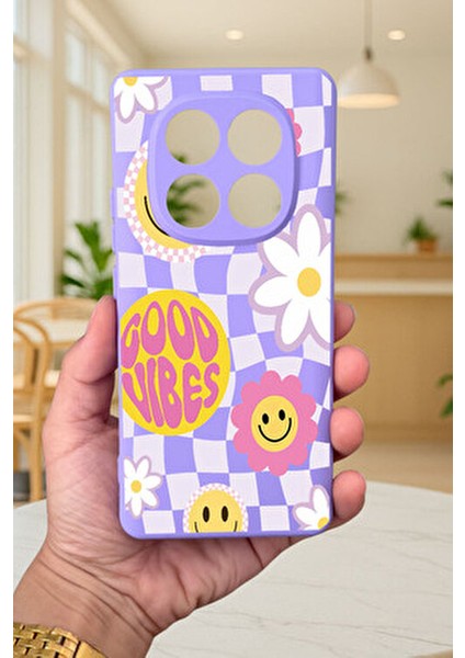 Xiaomi Redmi Note 14 Pro 5g Good Vibes Desenli Silikon Darbe Emici Klasik Korumalı Rubber KILIF277 fiyatları