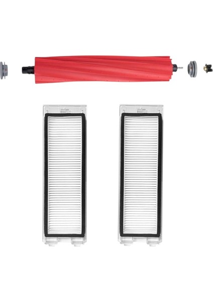 Roborock Qrevo Robot Süpürge Uyumlu 1 Adet Ana Fırça - 2 Adet Hepa Filtre Yedek Parça Seti