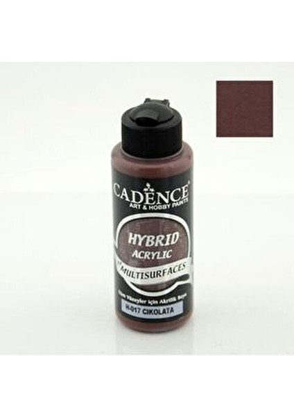 Cadence Hybrıd Akrilik Multısurfaces H-017 Çikolata Renkli Boya Sanatsal Kullanım İçin