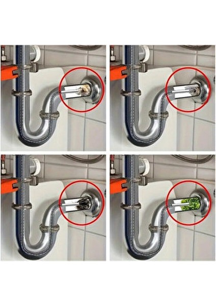 Lavabo Açma Teli 2 Metre Uzunlukta Tıkalı Lavabo Açma İçin 4 Kıskaçlı fırsatları