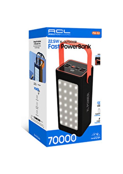 Pw-52 22.5W Xl Outdoor Fast Power Bank 70.000MAH modelleri