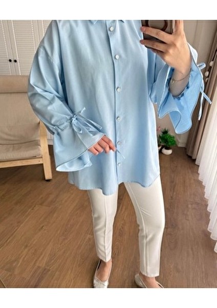 Arkası Pile Detaylı Tesettür Gömlek fırsatları