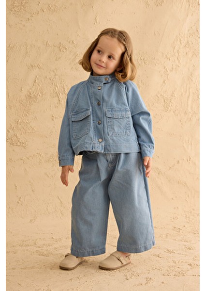 Bomber Denim Ceket Açık Mavi modelleri