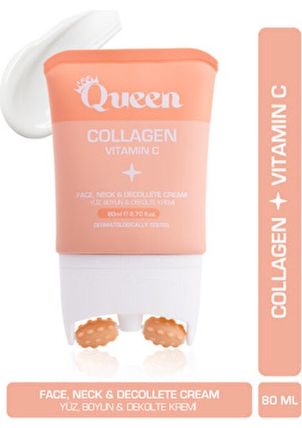 Ice Queen Kolajen + C Vitamini Yüz, Boyun & Dekolte Kremi 80 ml