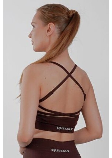 Virtus Çapraz Askılı, Pedli, Seamless/dikişsiz Büstiyer Kahverengi fiyatları