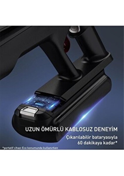 Islak & Kuru TY9AC X-Force Flex 13.60 Allergy Aqua Aerospin Kablosuz Şarjlı Dikey Elektrikli Süpürge modelleri