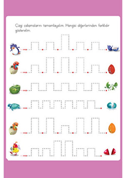 Dikkat Etkinlikleriyle Yazma Öncesi Çizgi Çalışmaları modelleri