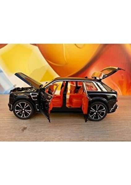 1:24 Çek Bırak Işıklı ve Sesli Rolls Royce Diecast Model Araba Siyah fiyatları