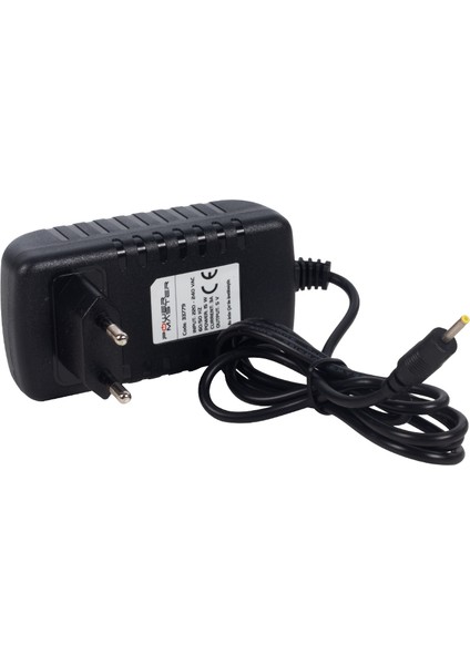 PM-33779 5 Volt - 3 Amper 2.5*0.7 mm Uçlu Plastik Kasa Priz Tipi Adaptör