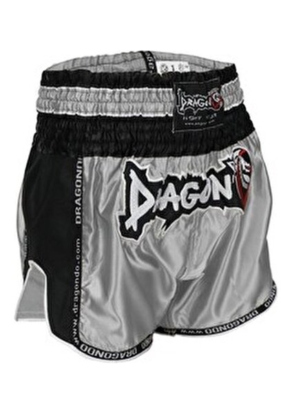 Muay Thai Şort Cepsiz Saten Materyal Unisex Retro Desenli Rahat Kesim Yazlık modelleri