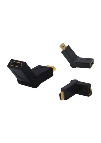 HDMI Erkek Dişi L Tip Ara Oynar Başlık