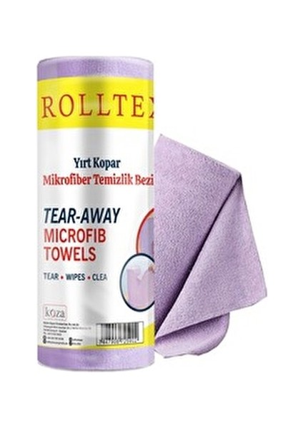 Yırt Kopar %100 Mikrofiber Temizlik Bezi 30X30CM 20'li Mor Renk fiyatları