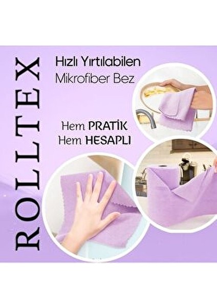 Yırt Kopar %100 Mikrofiber Temizlik Bezi 30X30CM 20'li Mor Renk modelleri