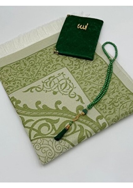 Hediyelik Bohçalık Tafta Saçaklı Seccade, Yasin, Tesbih Seti modelleri