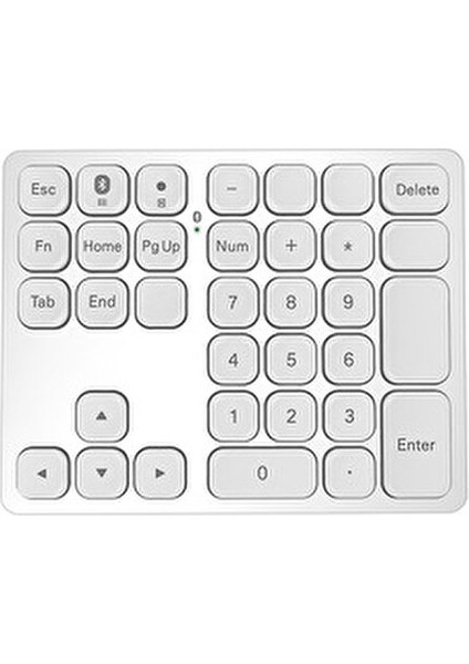 Bluetooth Bağlantılı Sayısal Numpad - Siyah/gümüş - Tip-C Girişli Mini Klavye