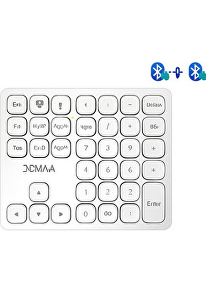 Bluetooth Bağlantılı Sayısal Numpad - Siyah/gümüş - Tip-C Girişli Mini Klavye fiyatları