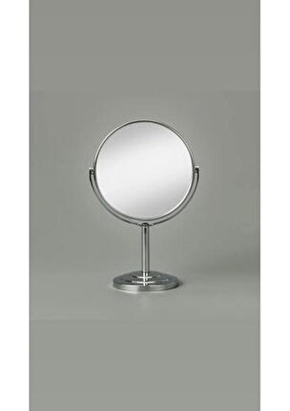 Masaüstü Ayaklı 360° Dönebilen Ev, Ofis, Işyeri, Seyahat Için Mini Krom Büyüteçli Ayna 21X15 fırsatları