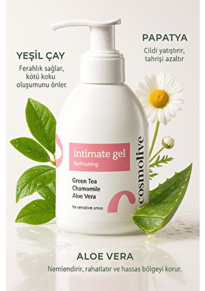 Intim Yıkama Jeli 300ML | Genital Bölge Koku Giderici | Batık Giderici | Aloe Vera & Papatya fiyatları