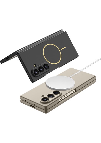Samsung Galaxy Z Fold 7 Kılıf Wireless Şarj Özellikli Kıpta M-Safe Kapak (Heptek) indirimleri