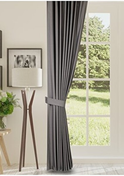 Blackout Işık Geçirmez Fon Perde Pilesiz Ekstraforlu Yüksek Kaliteli Karartma Güneşlik (KOYU GRİ) fiyatları