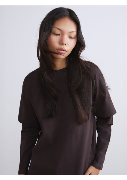 Yeni Sezon Bisiklet Yaka Kadın Tişört