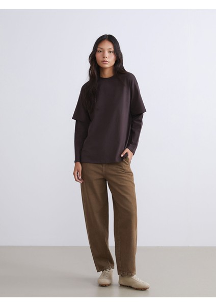 Yeni Sezon Bisiklet Yaka Kadın Tişört fiyatları