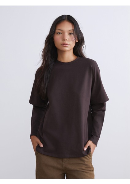 Yeni Sezon Bisiklet Yaka Kadın Tişört fırsatları