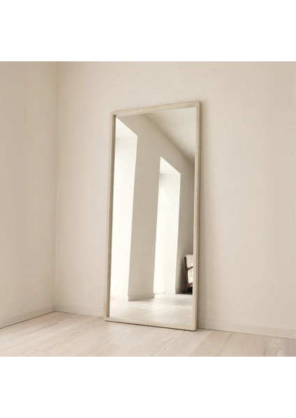 Ekru Ahşap Tam Boy Ahşap Boy Aynası 180CM x 80CM fiyatları