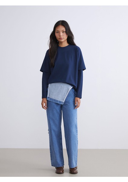 Yeni Sezon Bisiklet Yaka Kadın Tişört modelleri