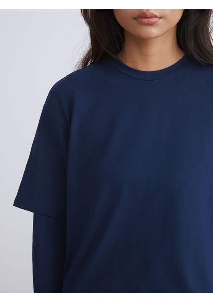 Yeni Sezon Bisiklet Yaka Kadın Tişört fırsatları