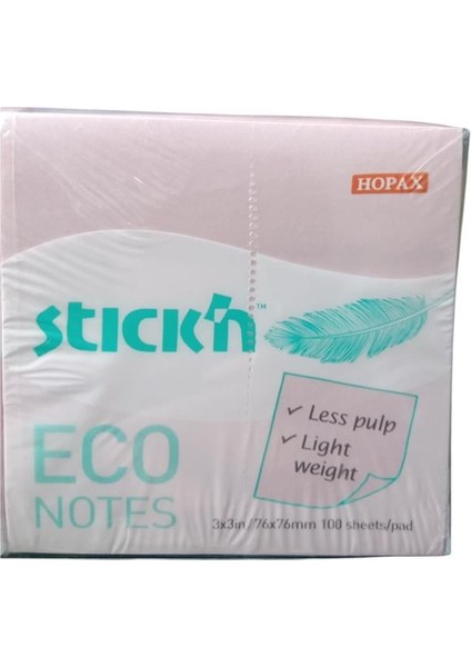 Stick'n Post-It Pastel Pembe 76X76 100 Yp 12'li Paket