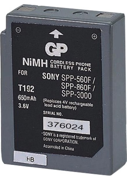 T192 3.6 Volt 600MAH Lg-Sony BPT40 Telsiz Telefon Pili