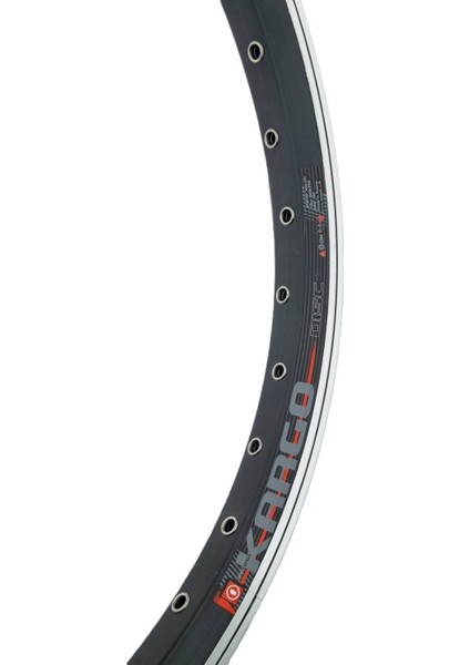 Mach1 Kargo 20" Jant Çemberi – 32 Delik, V-Fren + Disk Uyumlu, E-Bike Destekli Siyah Yüzüklü (Made In France)
