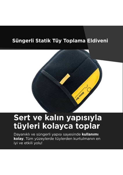 Çift Taraflı Statik Kedi Köpek Tüy Temizleme Eldiveni Giysiler, Mobilyalar ,halılar Için